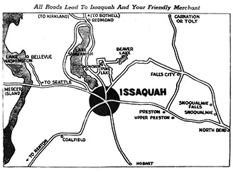 Issaquah as the center