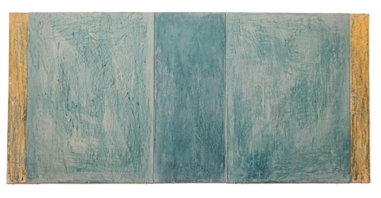 No.90, 2020, 60x128cm, pigment and plaster on board
